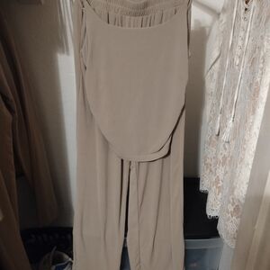 Elegant Beige Jumpsuit